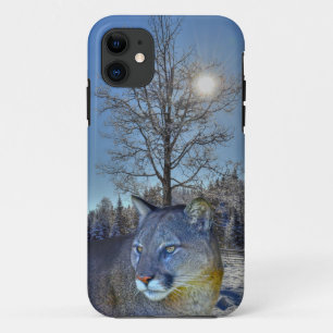Capa Para iPhone Da Case-Mate Cougar Mountain Lion & Winter Tree