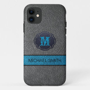 Capa Para iPhone Da Case-Mate Couro Azul Teal e Preto