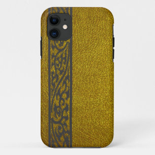 Capa Para iPhone Da Case-Mate Couro Dourado Moderno