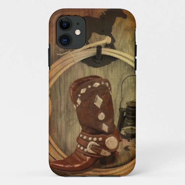 Capa Para iPhone Da Case-Mate cowboy cowboy bota Lasso Rope (Verso)