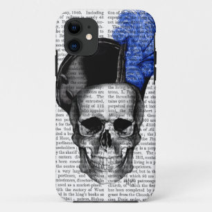 Capa Para iPhone Da Case-Mate Crânio com chapéu azul