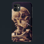 Capa Para iPhone Da Case-Mate Crânio de Van Gogh com cigarro ardente<br><div class="desc">Os trabalhos os mais macabramente de Van Gogh,  crânio com cigarro ardente são provavelmente os mais distintos de suas pinturas do período de Antuérpia.</div>