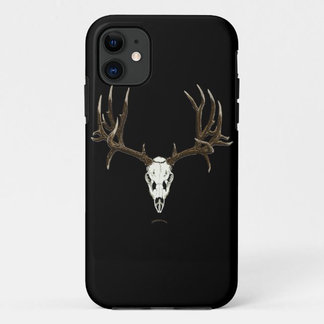 Capa Para iPhone Da Case-Mate Crânio dos cervos de mula (Verso)