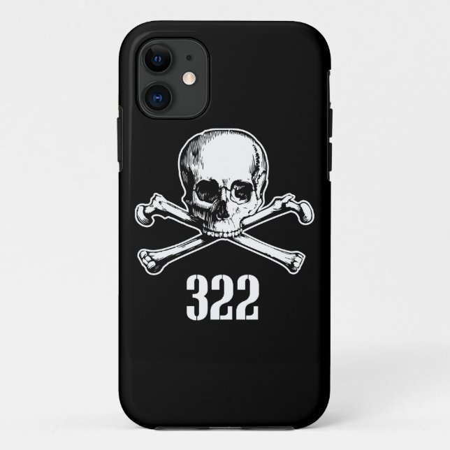 Capa Para iPhone Da Case-Mate Crânio e ossos 322 (Verso)