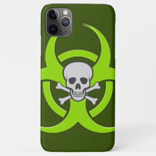 Capa Para iPhone Da Case-Mate Crânio verde de perigo biológico