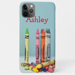 Capa Para iPhone Da Case-Mate Crayons Coloridos com nome personalizável