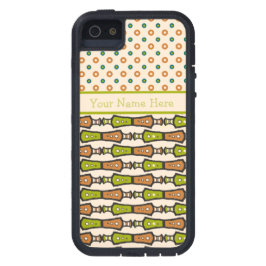 Capa Para iPhone Da Case-Mate Creme Preto Verde Tribal iPhone 5 Xtreme Case