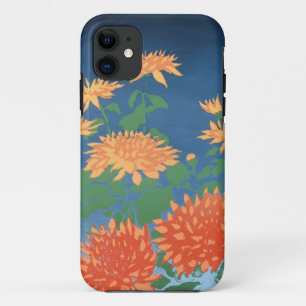 Capa Para iPhone Da Case-Mate Cristamais Laranja Brilhantes em Azul Profundo