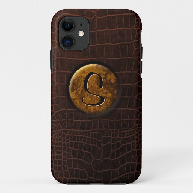 Capa Para iPhone Da Case-Mate Crocodilo e Monograma (Verso)