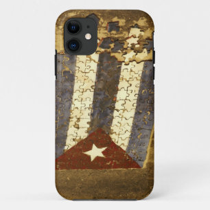 Capa Para iPhone Da Case-Mate CUBA, Havana. Quebra-cabeça em mosaico da bandeira