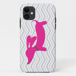 Capa Para iPhone Da Case-Mate Dachshund + Chevron cinzento