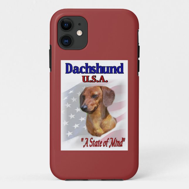 Capa Para iPhone Da Case-Mate Dachshund EUA (Verso)