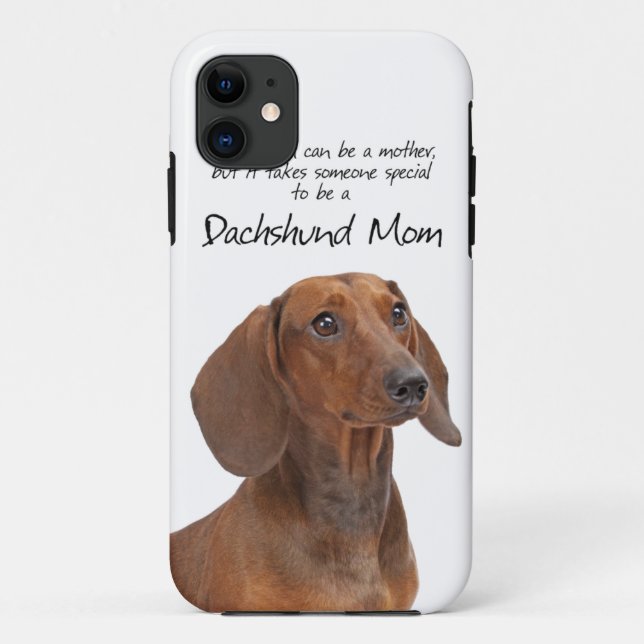 Capa Para iPhone Da Case-Mate Dachshund Mãe iPhone 6 Case (Verso)