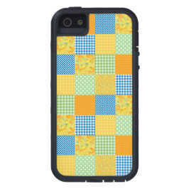 Capa Para iPhone Da Case-Mate Daffodils, Gingham e Polkas Faux Patchwork