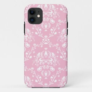 Capa Para iPhone Da Case-Mate Damasco cor-de-rosa e branco