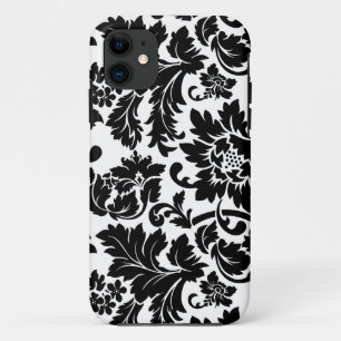 Capa Para iPhone Da Case-Mate Damasco Floral Preto E Branco