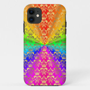 Capa Para iPhone Da Case-Mate Damasco multicolorido colorido arco-íris