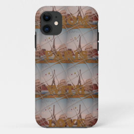 Capa Para iPhone Da Case-Mate De Paris com amor a cores azuis