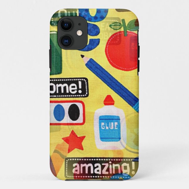Capa Para iPhone Da Case-Mate de volta à escola (Verso)