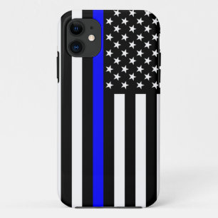 Capa Para iPhone Da Case-Mate Decoração fina da bandeira americana de Blue Lin