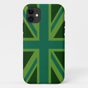 Capa Para iPhone Da Case-Mate Decoração Union Jack Verde Turquesa Reino Unido