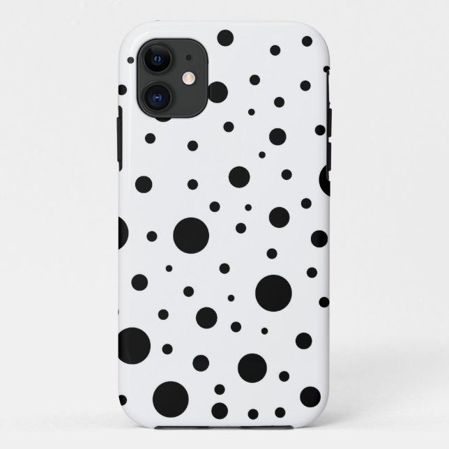 Capa Para iPhone Da Case-Mate Desenho de Círculo Preto e Branco (Verso)