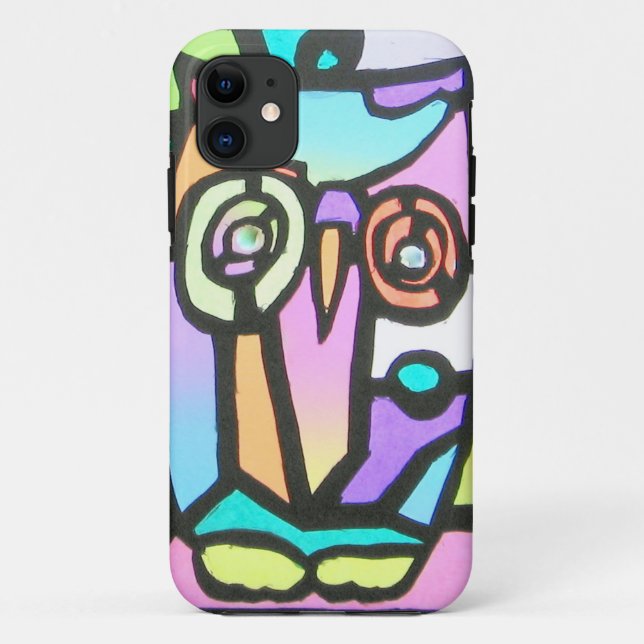 Capa Para iPhone Da Case-Mate desenho infantil da coruja (Verso)