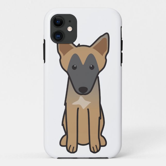 Capa Para iPhone Da Case-Mate Desenhos animados do cão de Malinois do belga (Verso)