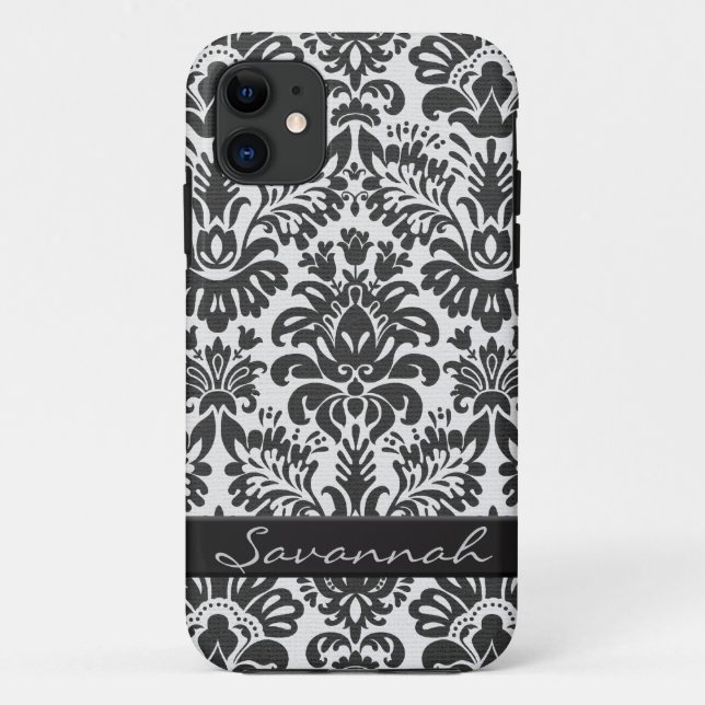 Capa Para iPhone Da Case-Mate Design de Damask Personalizado (Verso)