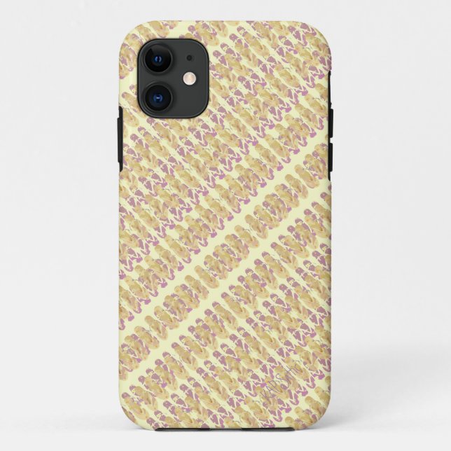 Capa Para iPhone Da Case-Mate Design de mini Chinelos (rosa/amarelo) (Verso)