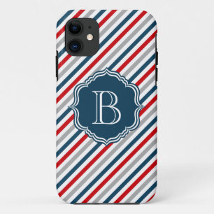 Capa Para iPhone Da Case-Mate design de Monograma