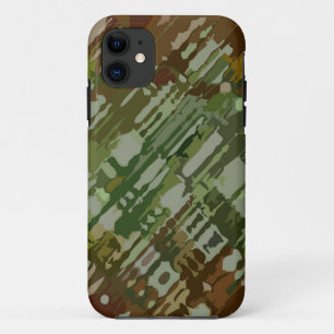 Capa Para iPhone Da Case-Mate Design de Splatter - camuflagem castanha verde