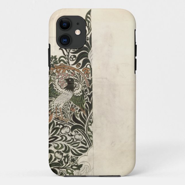 Capa Para iPhone Da Case-Mate Design do "de bloco de madeira inacabado pássaro e (Verso)