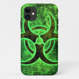Capa Para iPhone Da Case-Mate Design especial do Bio-Perigo do verde limão