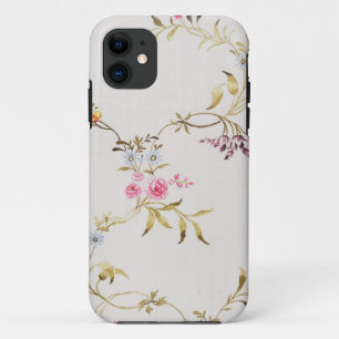 Capa Para iPhone Da Case-Mate Design floral dos cravos e dos rosas para uma seda
