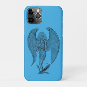 Capa Para iPhone Da Case-Mate Design preto e azul do anjo