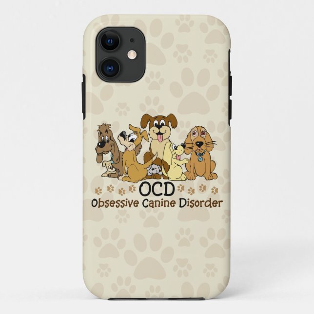 Capa Para iPhone Da Case-Mate Desordem canina obsessiva de OCD (Verso)