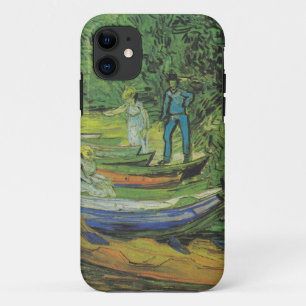 Capa Para iPhone Da Case-Mate Destino do lago boat da natureza de Van Gogh