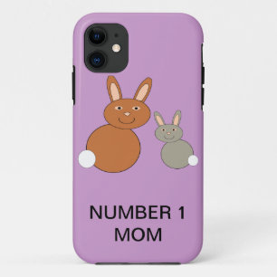 Capa Para iPhone Da Case-Mate Dia de as mães Bunnies Personalizado Número 1 Te