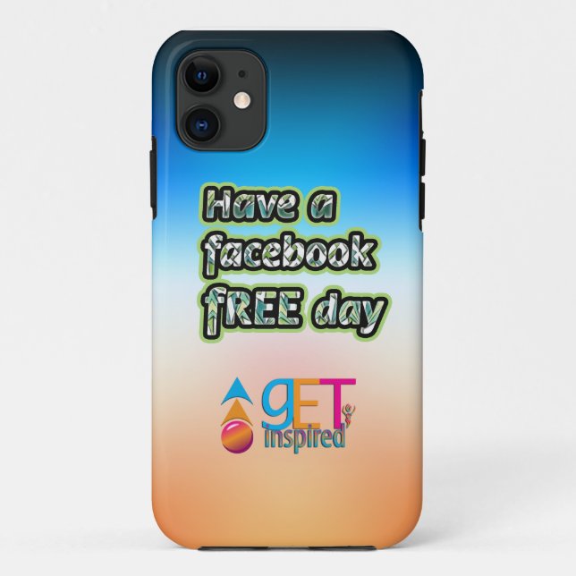 Capa Para iPhone Da Case-Mate Dia Livre do Facebook (Verso)