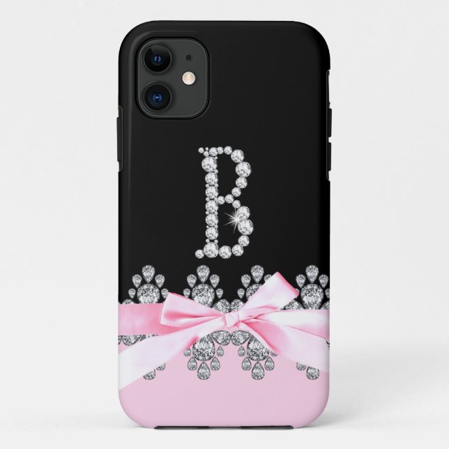 Capa Para iPhone Da Case-Mate Diamond Delilah Inicial: B (Verso)