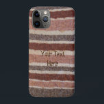 Capa Para iPhone Da Case-Mate diversão de listras castanhas de mão vintage<br><div class="desc">A design original desta incomum e peculiar capa de telefone6 tem uma aparência muito tradicional de malha manual, a imagem listrada de malha foi tirada de uma fotografia de um padrão original de malha manual. O pedaço original de tons castanhos neutros tricotando a mão foi fotografado para mostrá-lo como natural...</div>