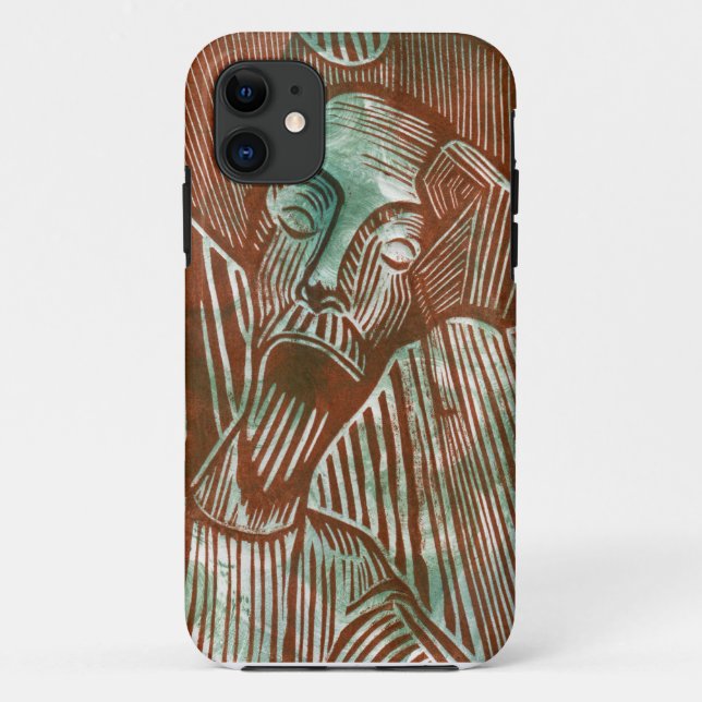 Capa Para iPhone Da Case-Mate Don Quixote em Verde e Castanho (Verso)