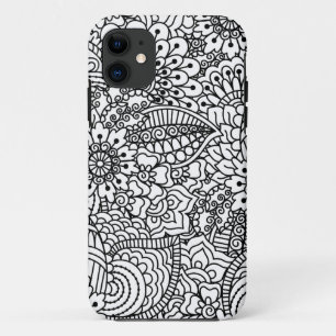 Capa Para iPhone Da Case-Mate Doodle da flor