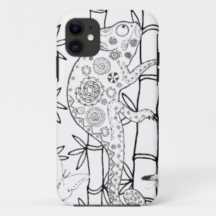 Capa Para iPhone Da Case-Mate Doodle do camaleão