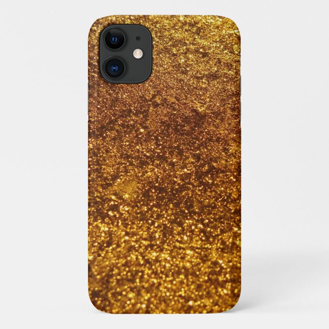 Capa Para iPhone Da Case-Mate Dourado brilho, cintilação, fundo brilhante (Verso)