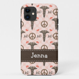 Capa Para iPhone Da Case-Mate Doutor cor-de-rosa Caduceus da DM