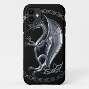 Capa Para iPhone Da Case-Mate Dragão Celta Prateado