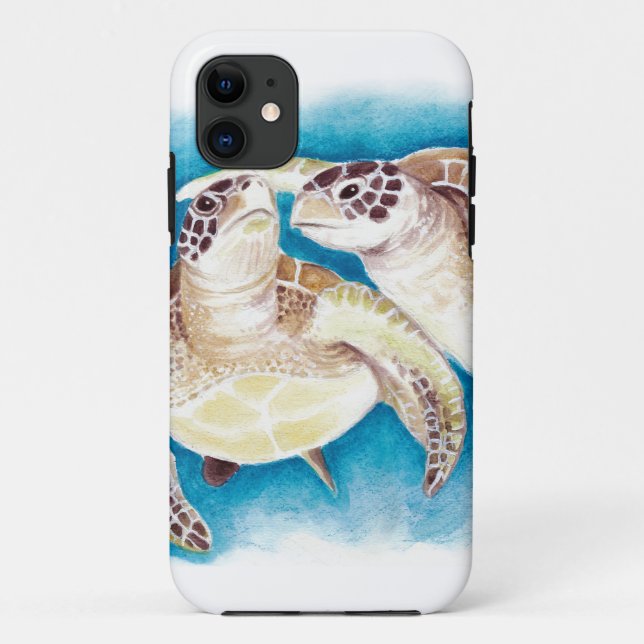 Capa Para iPhone Da Case-Mate Duas tartarugas de mar (Verso)