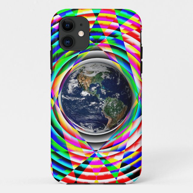 Capa Para iPhone Da Case-Mate Earth Vibes de Kenneth Yoncich (Verso)